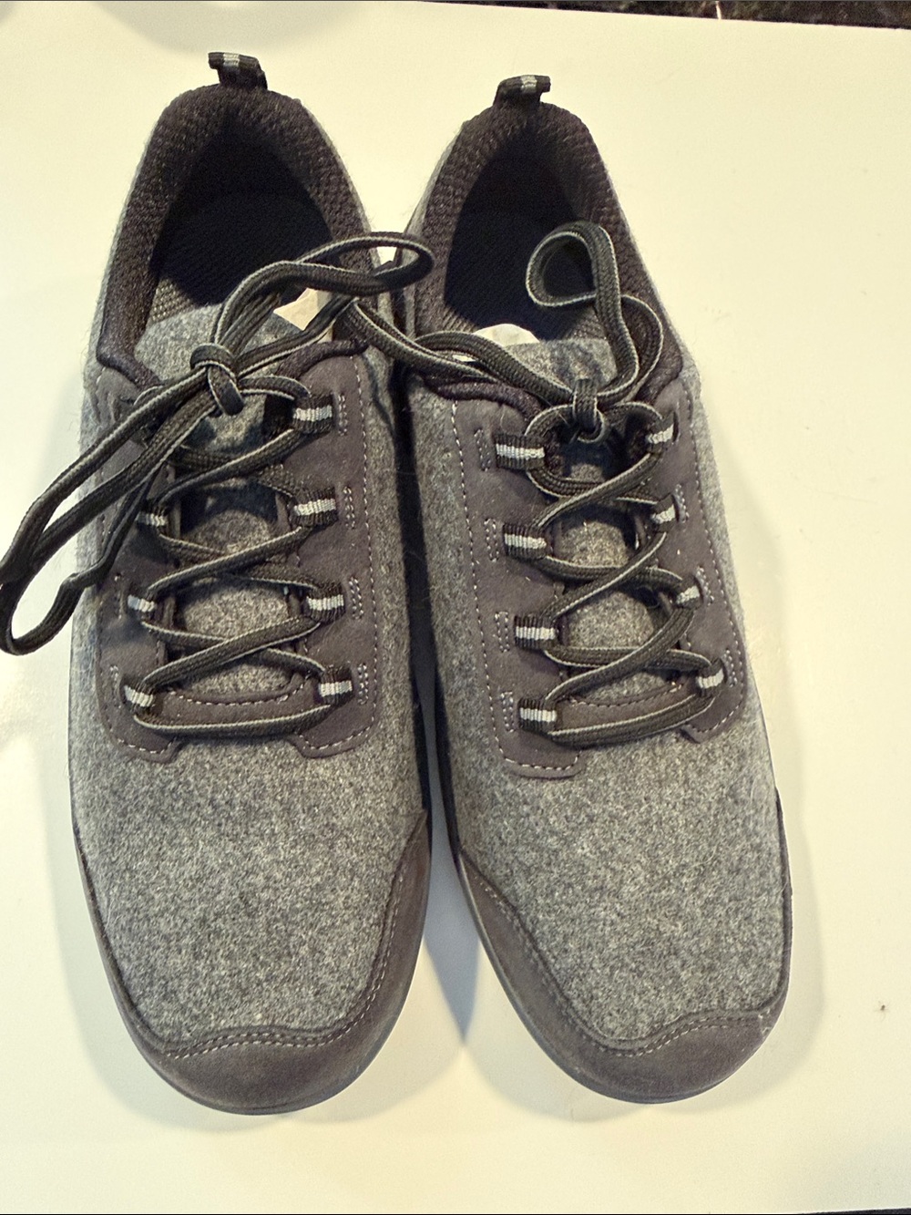 Women’s Casual Gray Lace-Up Sneakers